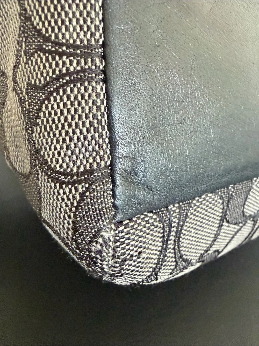 Coach F36625 Signature Gray Black Satchel Crossbody Shoulder Bag